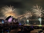The 9pm fireworks are seen during New Year's Eve celebrations in Sydney, Australia, on December 31, 2024. The 9pm fireworks are seen during New Year's Eve celebrations in Sydney, Australia, on December 31, 2024.