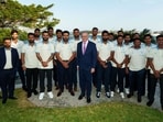 Australian Prime Minsiter Anthony Albanese on Wednesday interacted with the Indian cricket team ahead of the decisive fifth Test.