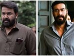 Mohanlal in Drishyam 2 and Ajay Devgn in the Hindi remake.