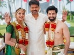 Vijay attended Keerthy Suresh and Antony Thattil's wedding in Goa.