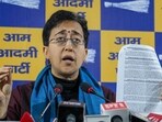Delhi Chief Minister Atishi during a press conference, in New Delhi, Wednesday, Jan. 1, 2025. Delhi Chief Minister Atishi during a press conference, in New Delhi, Wednesday, Jan. 1, 2025.
