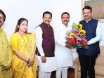 The switch was formalised in the presence of Chief Minister Devendra Fadnavis in Mumbai on Wednesday. (HT PHOTO) The switch was formalised in the presence of Chief Minister Devendra Fadnavis in Mumbai on Wednesday. (HT PHOTO)