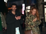 Justin Baldoni and Blake Lively on the sets of It Ends With Us 