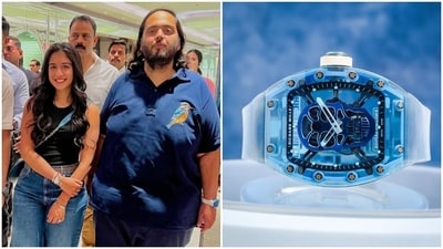 Anant Ambani's rare Richard Mille watch is worth ₹22 crore. Anant Ambani's rare Richard Mille watch is worth ₹22 crore.