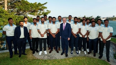 Australian Prime Minsiter Anthony Albanese on Wednesday interacted with the Indian cricket team ahead of the decisive fifth Test. (X Image/@AlboMP) Australian Prime Minsiter Anthony Albanese on Wednesday interacted with the Indian cricket team ahead of the decisive fifth Test. (X Image/@AlboMP)