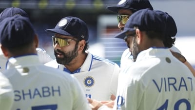 India's Rohit Sharma talks to his teammates before play on day five of the fourth Test against Australia (AFP) India's Rohit Sharma talks to his teammates before play on day five of the fourth Test against Australia (AFP)