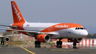 (Image for representation) An easyJet Airbus A319-100 airplane is pictured at Leonardo da Vinci-Fiumicino Airport in Rome, Italy, March 30, 2019. REUTERS/Alberto Lingria/File Photo (REUTERS)
