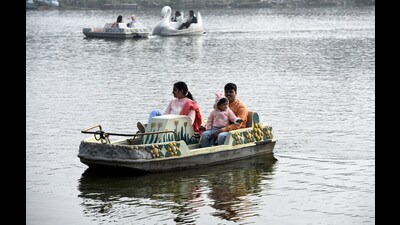Environmentalists claim that better weather conditions in 2024 have lowered the pollution levels this winter. (HT PHOTO) Environmentalists claim that better weather conditions in 2024 have lowered the pollution levels this winter. (HT PHOTO)