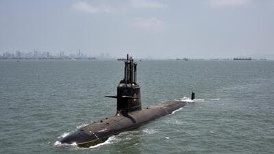 Kalvari-class submarine Vaghsheer during sea trials. (Indian Navy) Kalvari-class submarine Vaghsheer during sea trials. (Indian Navy)