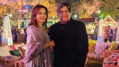 Nita Ambani ringed in the New Year with her family and friends. Nita Ambani ringed in the New Year with her family and friends.