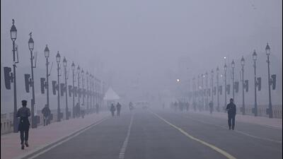 The average AQI last year was 209, which was Delhi’s second best and on a par with 2021 and 2022, since collection of AQI data started in 2015. (Arvind Yadav/HT Photo)
