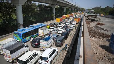 Traffic problems at Punjabi Bagh were exacerbated over the past year due to roadworks. (HT Archive) Traffic problems at Punjabi Bagh were exacerbated over the past year due to roadworks. (HT Archive)