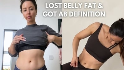 Laura Dennison says she lost 15 kgs doing low-impact exercises and eating whole foods. Laura Dennison says she lost 15 kgs doing low-impact exercises and eating whole foods.