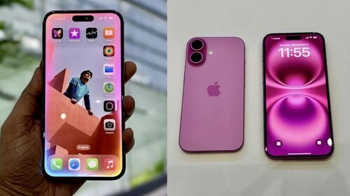 An iPhone 16 or iPhone 16 Plus An iPhone 16 or iPhone 16 Plus