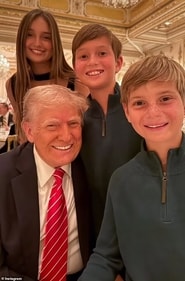 Trump with Ivanka's kids Trump with Ivanka's kids