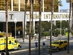 The Tesla Cybertruck exploded outside the Trump International Hotel in Las Vegas. The Tesla Cybertruck exploded outside the Trump International Hotel in Las Vegas.