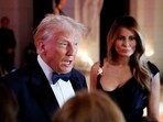 U.S. President-elect Donald Trump, accompanied by his wife Melania, attends a New Year's Eve event at Mar-a-Lago in Palm Beach, Florida, U.S., December 31, 2024. REUTERS/Marco Bello     TPX IMAGES OF THE DAY