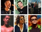 (Clockwise from top left) Coldplay, Martin Garrix, Linkin Park, AR Rahman, Sonu Nigam and Hanumankind (Clockwise from top left) Coldplay, Martin Garrix, Linkin Park, AR Rahman, Sonu Nigam and Hanumankind