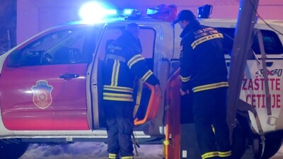 Rescue workers work at the site of a shooting in Montenegro (AP) Rescue workers work at the site of a shooting in Montenegro (AP)