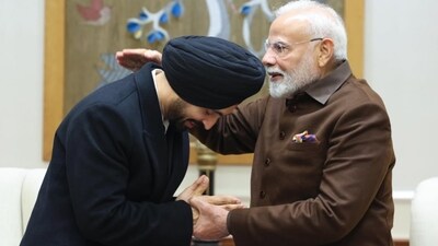Diljit Dosanjh and Prime Minister Modi Diljit Dosanjh and Prime Minister Modi