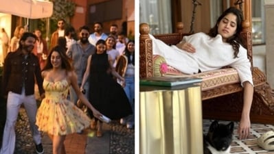 Janhvi Kapoor makes a couple of appearances in boyfriend Shikhar Pahariya's year-end photo dump.
