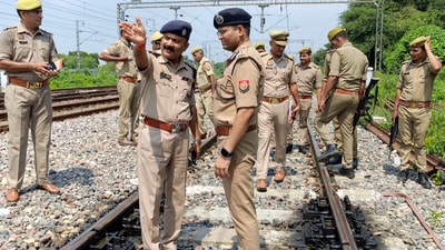 Railway officials along with forensic teams reached the spot and inspected the rail tracks. (Representative File/PTI) Railway officials along with forensic teams reached the spot and inspected the rail tracks. (Representative File/PTI)