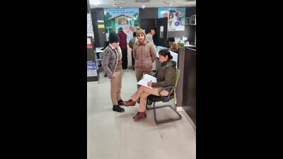 Police teams inspected CCTV cameras, alarm systems, and overall security arrangements at banks and ATMs. (Sourced)