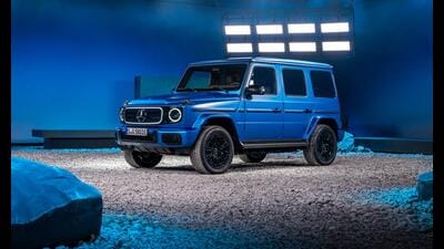 The Mercedes G580 has got new, subtle aerodynamic enhancements to enhance its speed. The Mercedes G580 has got new, subtle aerodynamic enhancements to enhance its speed.