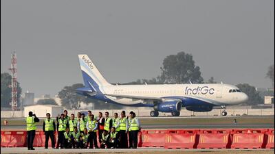 The Noida International Airport (NIA) has signed an agreement with the state-owned Indian Oil Corporation Limited (IOCL), to establish and operate three fuel stations within the airport premises. (SUNIL GHOSH/HT) The Noida International Airport (NIA) has signed an agreement with the state-owned Indian Oil Corporation Limited (IOCL), to establish and operate three fuel stations within the airport premises. (SUNIL GHOSH/HT)
