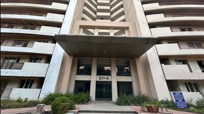 Tower D was deemed unsafe in October 2024. (Parveen Kumar/HT Photo) Tower D was deemed unsafe in October 2024. (Parveen Kumar/HT Photo)