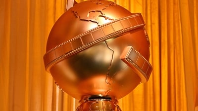 A Golden Globes statue is seen in the ballroom during preparations for the 82nd Annual Golden Globe Awards at the Beverly Hilton hotel in Beverly Hills, California, January 2, 2025. ( Robyn Beck / AFP) A Golden Globes statue is seen in the ballroom during preparations for the 82nd Annual Golden Globe Awards at the Beverly Hilton hotel in Beverly Hills, California, January 2, 2025. ( Robyn Beck / AFP)