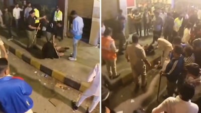 The drunk woman was filmed by bystanders on New Year's Eve in Bengaluru. (Instagram) The drunk woman was filmed by bystanders on New Year's Eve in Bengaluru. (Instagram)
