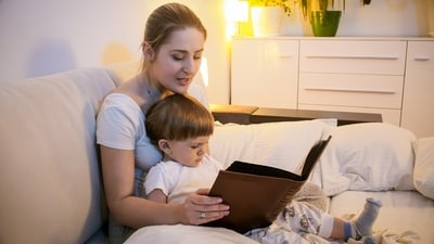 Children throw a fit when they have to go to sleep and often they are read stories to calm down. (Shutterstock) Children throw a fit when they have to go to sleep and often they are read stories to calm down. (Shutterstock)