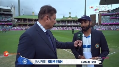 Jasprit Bumrah tells Ravi Shastri that Rohit Sharma has opted out of the fifth Test in Sydney