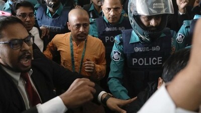 Chinmoy Krishna Das was arrested by Bangladeshi forces from the Dhaka airport. (File) Chinmoy Krishna Das was arrested by Bangladeshi forces from the Dhaka airport. (File)
