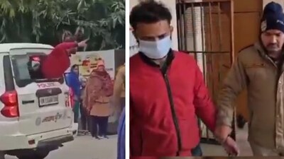 Pauri Garhwal Police shared the video of the incident on X. (X/@Garhwalpolice) Pauri Garhwal Police shared the video of the incident on X. (X/@Garhwalpolice)