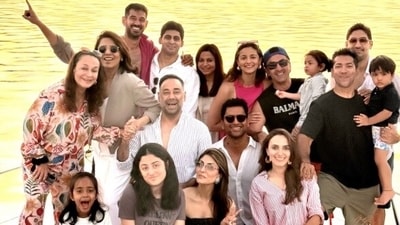 Extended Kapoor family's New Year's celebration in Thailand. Extended Kapoor family's New Year's celebration in Thailand.