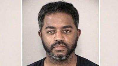 Shamsud-Din Bahar Jabbar, 42, a Texas Army veteran and US citizen, was identified by the FBI as the driver. According to the FBI, a flag that symbolises the Islamic State organisation was discovered on the trailer hitch of the car (Reuters photo)