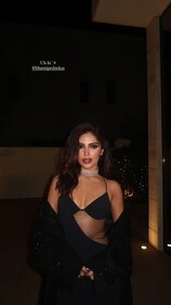 Bhumi Pednekar serves siren energy in a black dress. Bhumi Pednekar serves siren energy in a black dress.