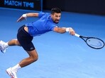 Novak Djokovic faces defeat in the Brisbane Internationals quarter-final. (AP Photo/Pat Hoelscher) Novak Djokovic faces defeat in the Brisbane Internationals quarter-final. (AP Photo/Pat Hoelscher)