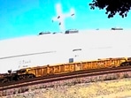 This image taken from video, shows a small plane about to crash into a commercial building in Fullerton, California on Thursday, Jan. 2, 2025. This image taken from video, shows a small plane about to crash into a commercial building in Fullerton, California on Thursday, Jan. 2, 2025.