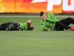 Nasty collision took place between Sydney Thunder players Daniel Sams and Cameron Bancroft Nasty collision took place between Sydney Thunder players Daniel Sams and Cameron Bancroft