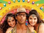 Varalaxmi Sarathkumar, Vishal and Anjali in Madha Gaja Raja.