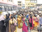 The Karnataka cabinet on Thursday decided to increase the bus fares in the state-owned transport corporations by 15 per cent. The Karnataka cabinet on Thursday decided to increase the bus fares in the state-owned transport corporations by 15 per cent.