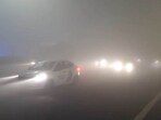 Road traffic also moved at a snail’s pace as commuters struggled to navigate through the thick fog cover.