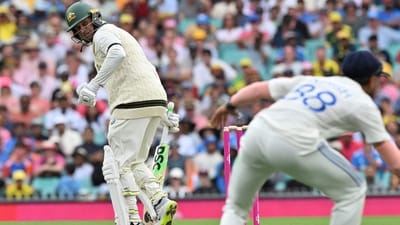 Australia reached 9/1 in three overs at Stumps, with Jasprit Bumrah getting a wicket. (AFP) Australia reached 9/1 in three overs at Stumps, with Jasprit Bumrah getting a wicket. (AFP)
