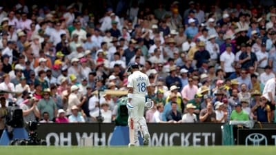 With pride at stake, the Indian batting order failed to silence their critics, folding for 185 in the first innings on Day 1 of the ongoing fifth and final Border-Gavaskar Trophy Test match. (AFP) With pride at stake, the Indian batting order failed to silence their critics, folding for 185 in the first innings on Day 1 of the ongoing fifth and final Border-Gavaskar Trophy Test match. (AFP)