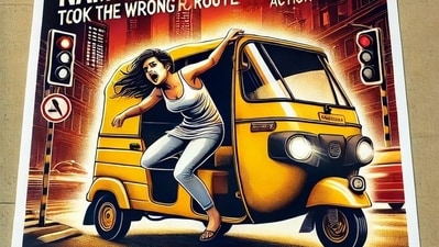 Despite the woman's repeated pleas for him to stop, the driver ignored her. (X/@AzharKh35261609) Despite the woman's repeated pleas for him to stop, the driver ignored her. (X/@AzharKh35261609)