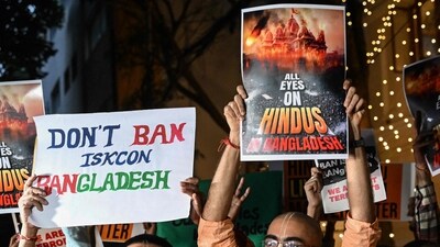 ISKCON Kolkata announced on Friday that its adherents will keep praying until things in Bangladesh, where Hindus and other religious minorities have been subjected to horrors, return to normal. (AFP/representative) ISKCON Kolkata announced on Friday that its adherents will keep praying until things in Bangladesh, where Hindus and other religious minorities have been subjected to horrors, return to normal. (AFP/representative)