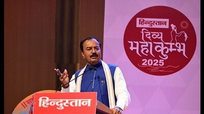 Keshav Prasad Maurya during the Kumbh conclave (HT) Keshav Prasad Maurya during the Kumbh conclave (HT)